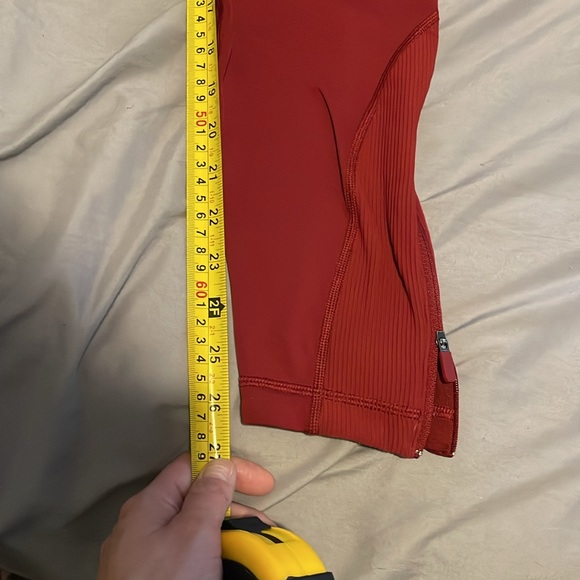 Lululemon Sz 10 Keep the Fleece tights 28” fleece running tights - Picture 5 of 7
